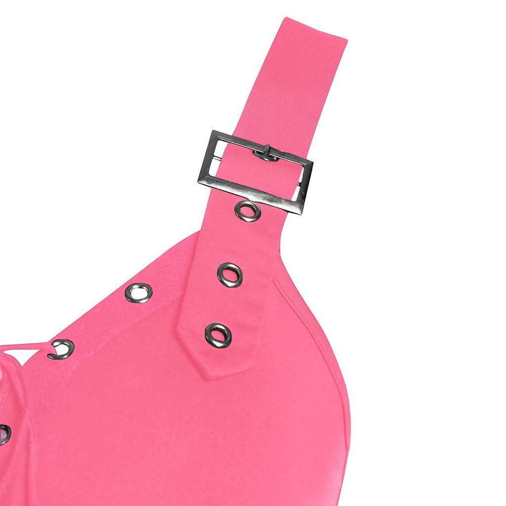 Abiti da Donna A Scollo A V - Vestito Casual Donna Senza Maniche Dress con Schiena Nuda E Spalline Regolabili Abito Modello Midi al Ginocchio Colore Unico Vestiti Stile Gotico Punk alla Moda