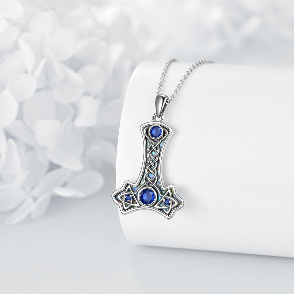 YAFEINI Collana con Ciondolo a Forma di Cuore Celtico in Argento Sterling 925, Gioielli d'Amore Infinito