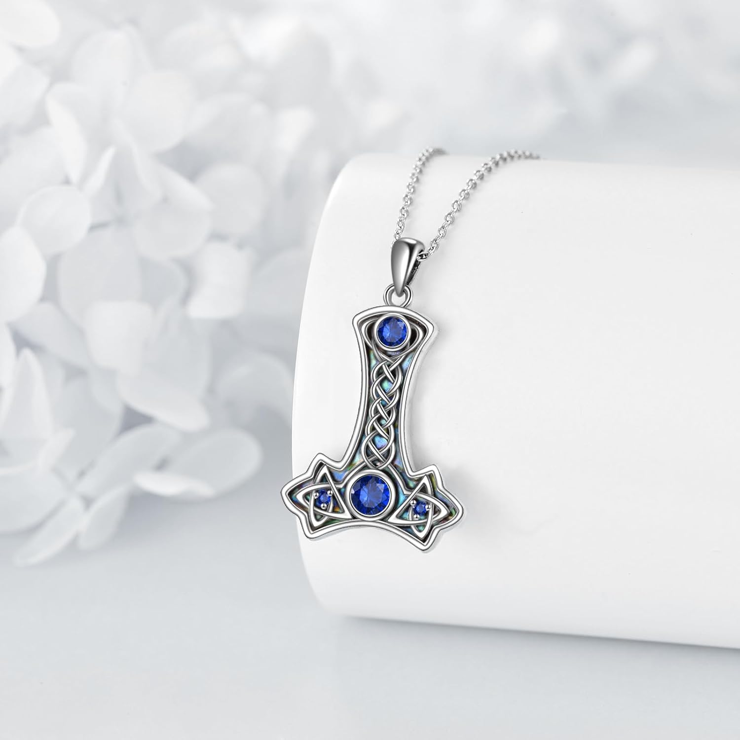 YAFEINI Collana con Ciondolo a Forma di Cuore Celtico in Argento Sterling 925, Gioielli d'Amore Infinito