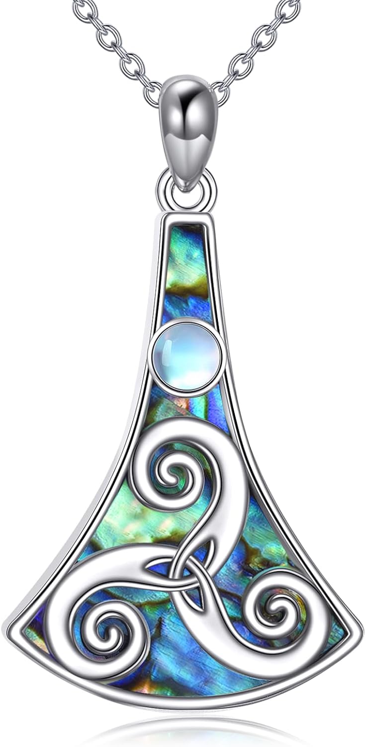 YAFEINI Collana con Ciondolo a Forma di Cuore Celtico in Argento Sterling 925, Gioielli d'Amore Infinito