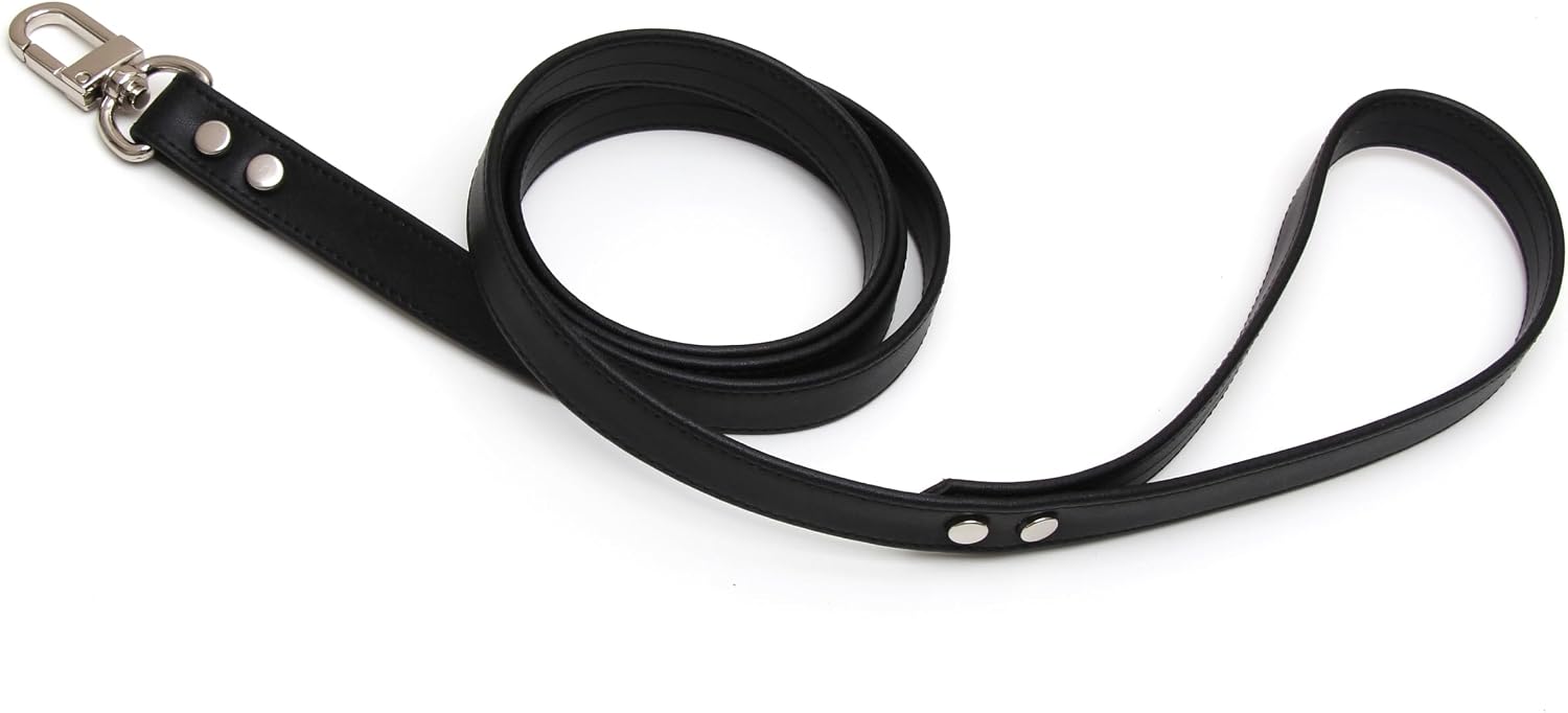 Girocollo Donna O Ring Choker Collana in Ecopelle