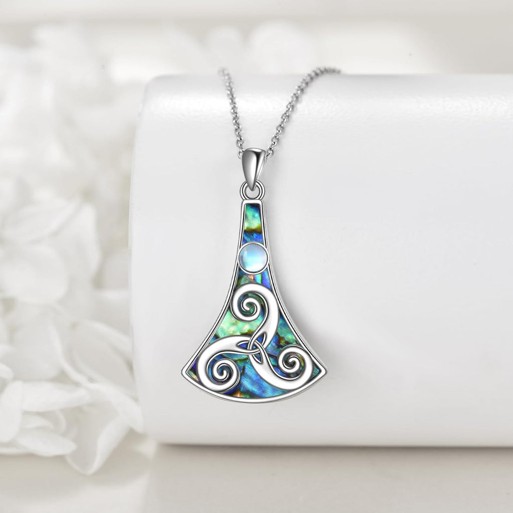 YAFEINI Collana con Ciondolo a Forma di Cuore Celtico in Argento Sterling 925, Gioielli d'Amore Infinito