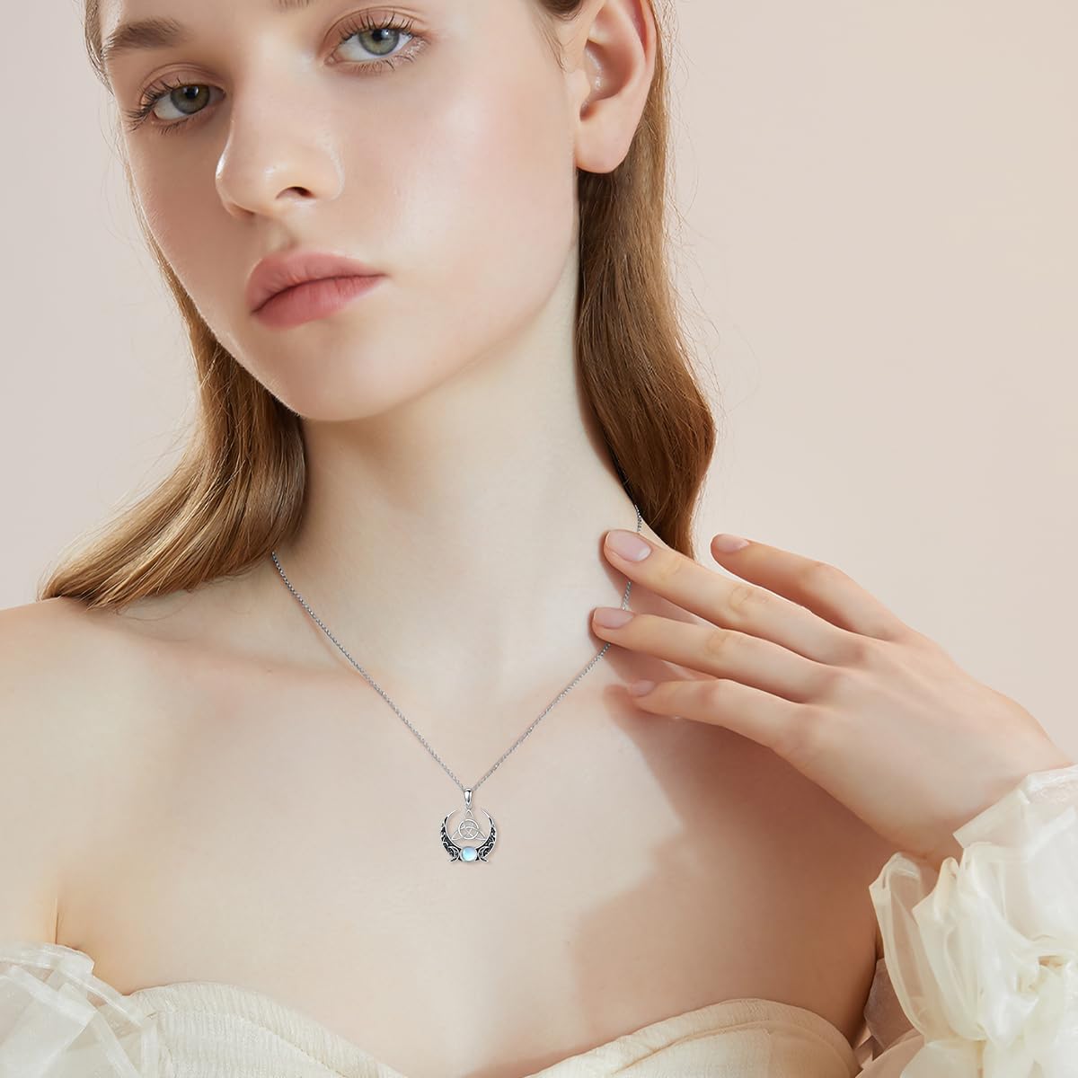 YAFEINI Collana con Ciondolo a Forma di Cuore Celtico in Argento Sterling 925, Gioielli d'Amore Infinito