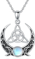 YAFEINI Collana con Ciondolo a Forma di Cuore Celtico in Argento Sterling 925, Gioielli d'Amore Infinito
