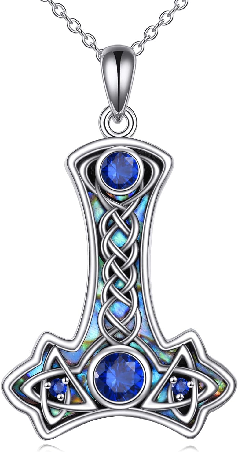YAFEINI Collana con Ciondolo a Forma di Cuore Celtico in Argento Sterling 925, Gioielli d'Amore Infinito