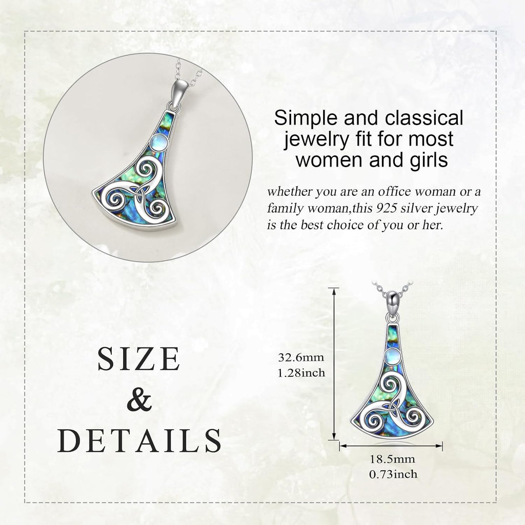 YAFEINI Collana con Ciondolo a Forma di Cuore Celtico in Argento Sterling 925, Gioielli d'Amore Infinito
