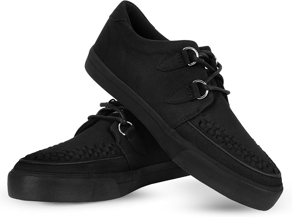 T.U.K. Vegan Creeper Sneaker - Scarpe da Ginnastica da Uomo e da Donna - Stile Punk, Goth e Rocker in Pelle e Scarpe Stringate