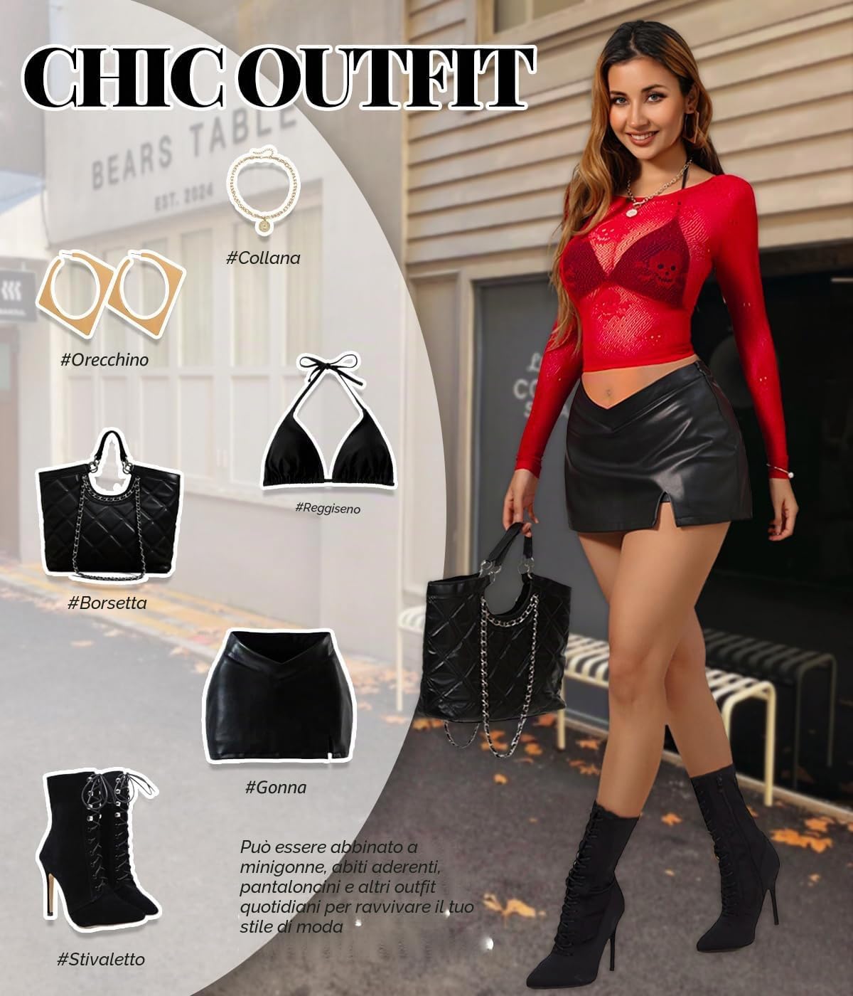 Buitifo Donne Sexy Crop Top Mesh Nightwear Skull Festival Costume Lingerie Camicie