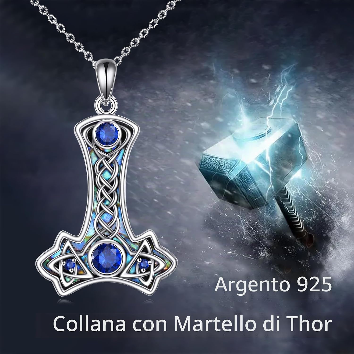YAFEINI Collana con Ciondolo a Forma di Cuore Celtico in Argento Sterling 925, Gioielli d'Amore Infinito