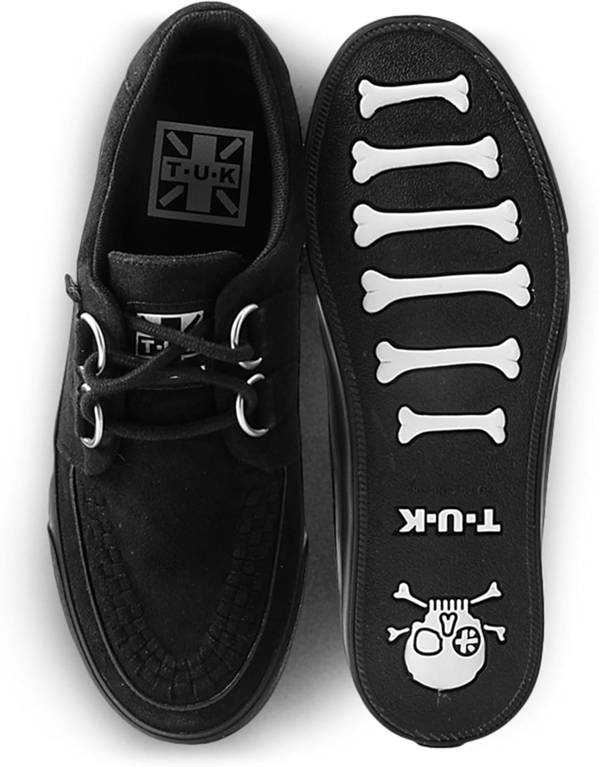 T.U.K. Vegan Creeper Sneaker - Scarpe da Ginnastica da Uomo e da Donna - Stile Punk, Goth e Rocker in Pelle e Scarpe Stringate