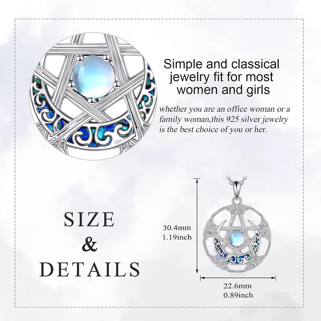 YAFEINI Collana con Ciondolo a Forma di Cuore Celtico in Argento Sterling 925, Gioielli d'Amore Infinito
