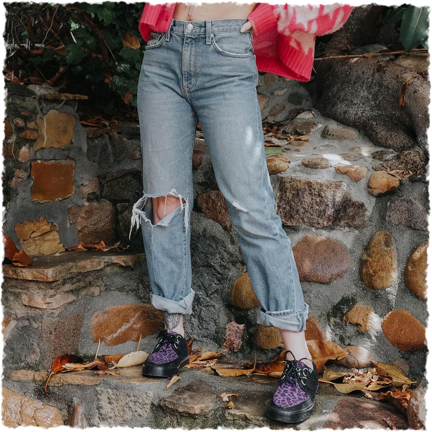 T.U.K. Vegan Creeper Sneaker - Scarpe da Ginnastica da Uomo e da Donna - Stile Punk, Goth e Rocker in Pelle e Scarpe Stringate